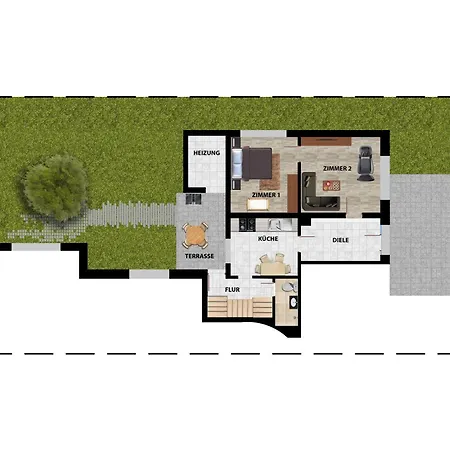 Gemuetliches Nest Mit Garten In Der Heide