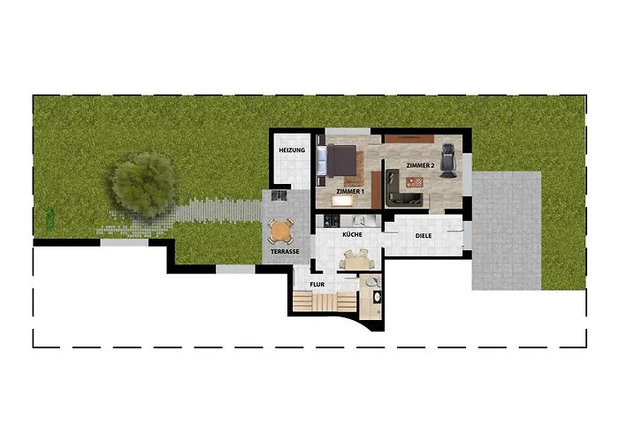 Gemuetliches Nest Mit Garten In Der Heide